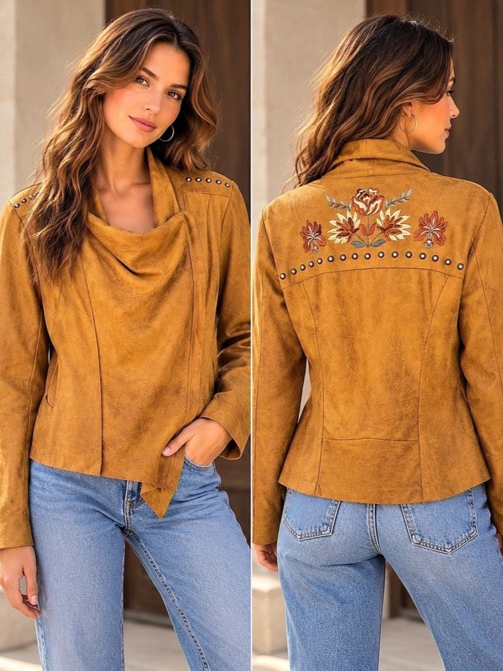 Shyanne Embroidered Studded Jacket (11111) 🍂 ☀️